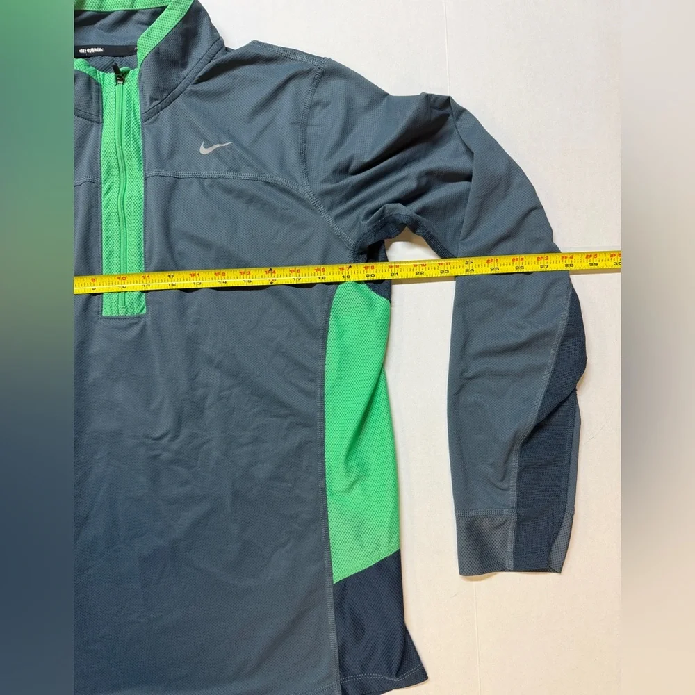 Nike Dri-Fit Dark Grey Green Men’s Large Half Zip Running Jacket